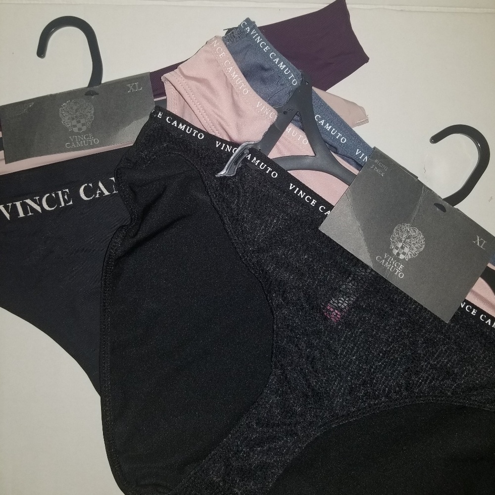 BNWT XL VINCE CAMUTO BIKINI AND NO SHOW THONG 6PAC